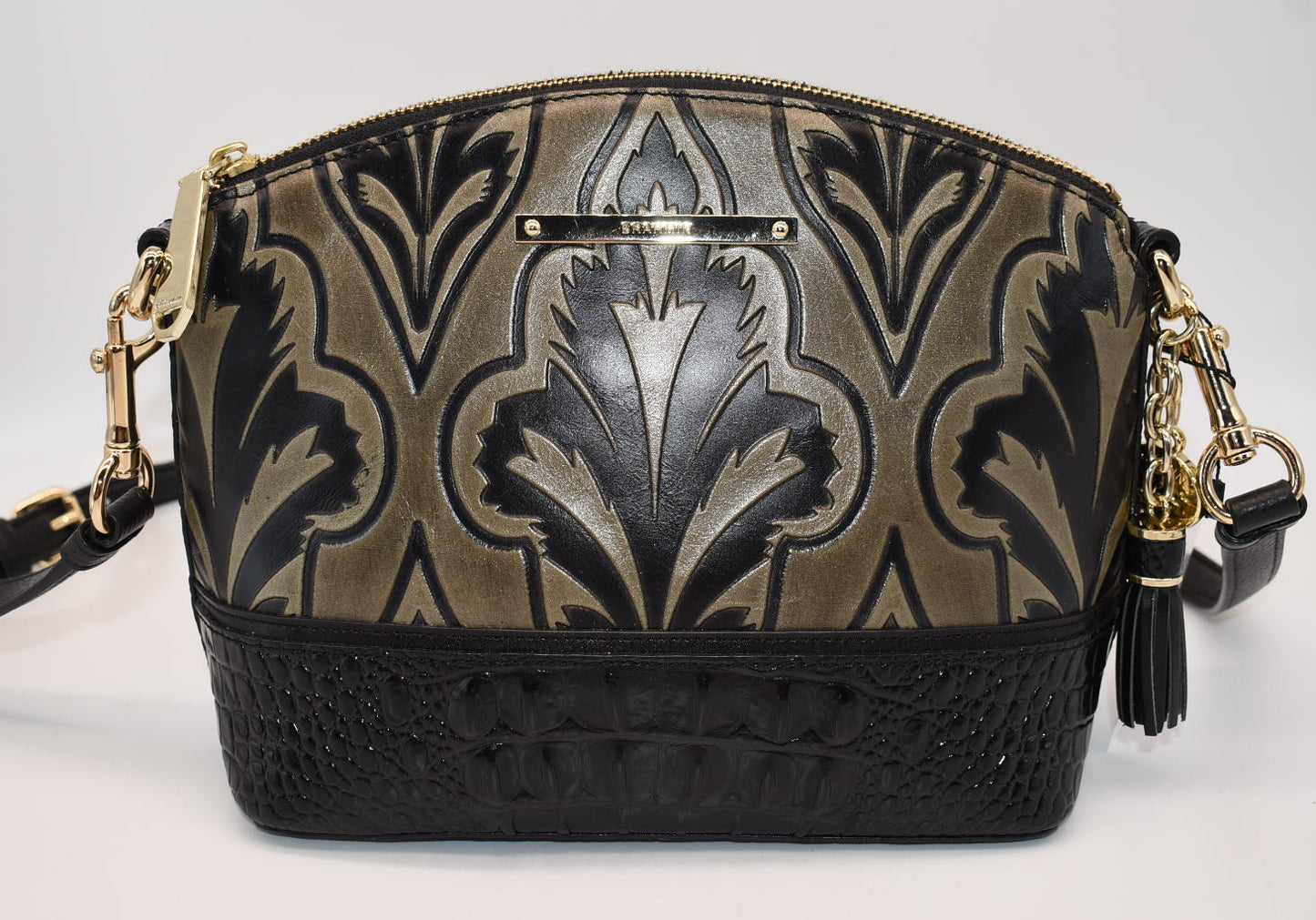 Brahmin Mini Duxbury Crossbody Bag in Mirage Taupe