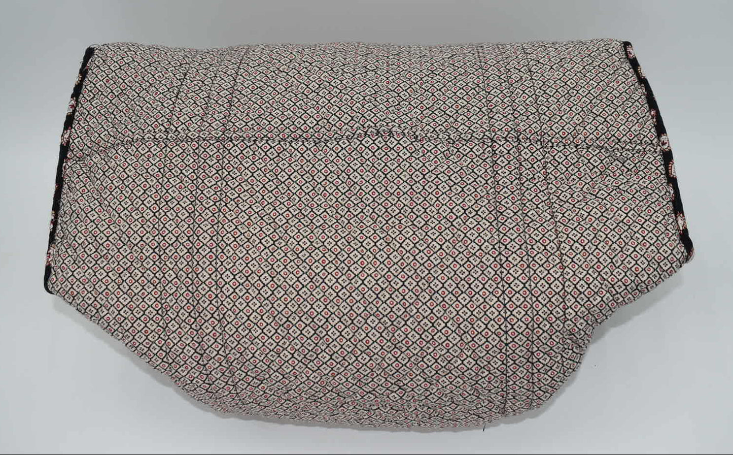 Vera Bradley Medium Duffel Bag in "Classic Black" Pattern