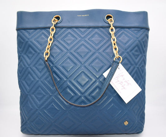 Tory Burch Fleming Quilted Large Tote Bag