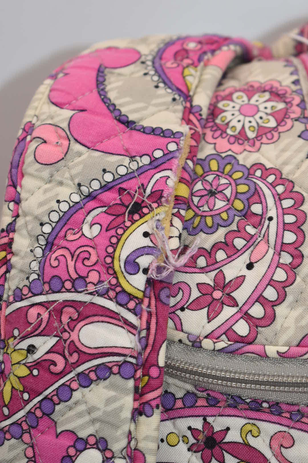 Vera Bradley Double Zip Backpack in "Paisley Meets Plaid" Pattern