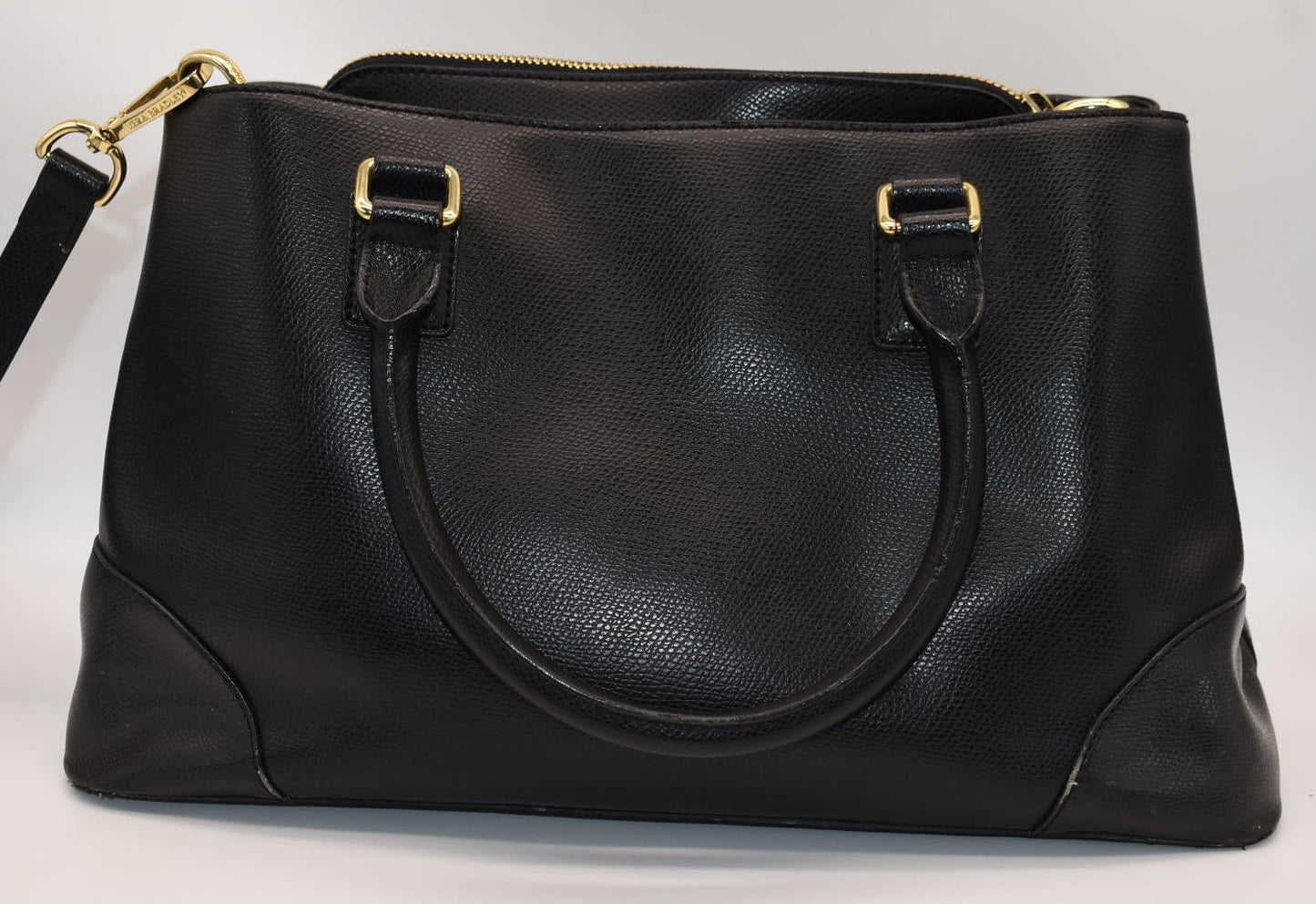 Vera Bradley Large Emma Satchel Bag in Black
