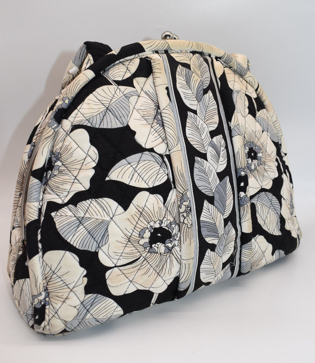 Vera Bradley Eloise Framed Satchel Bag in "Camellia" Pattern