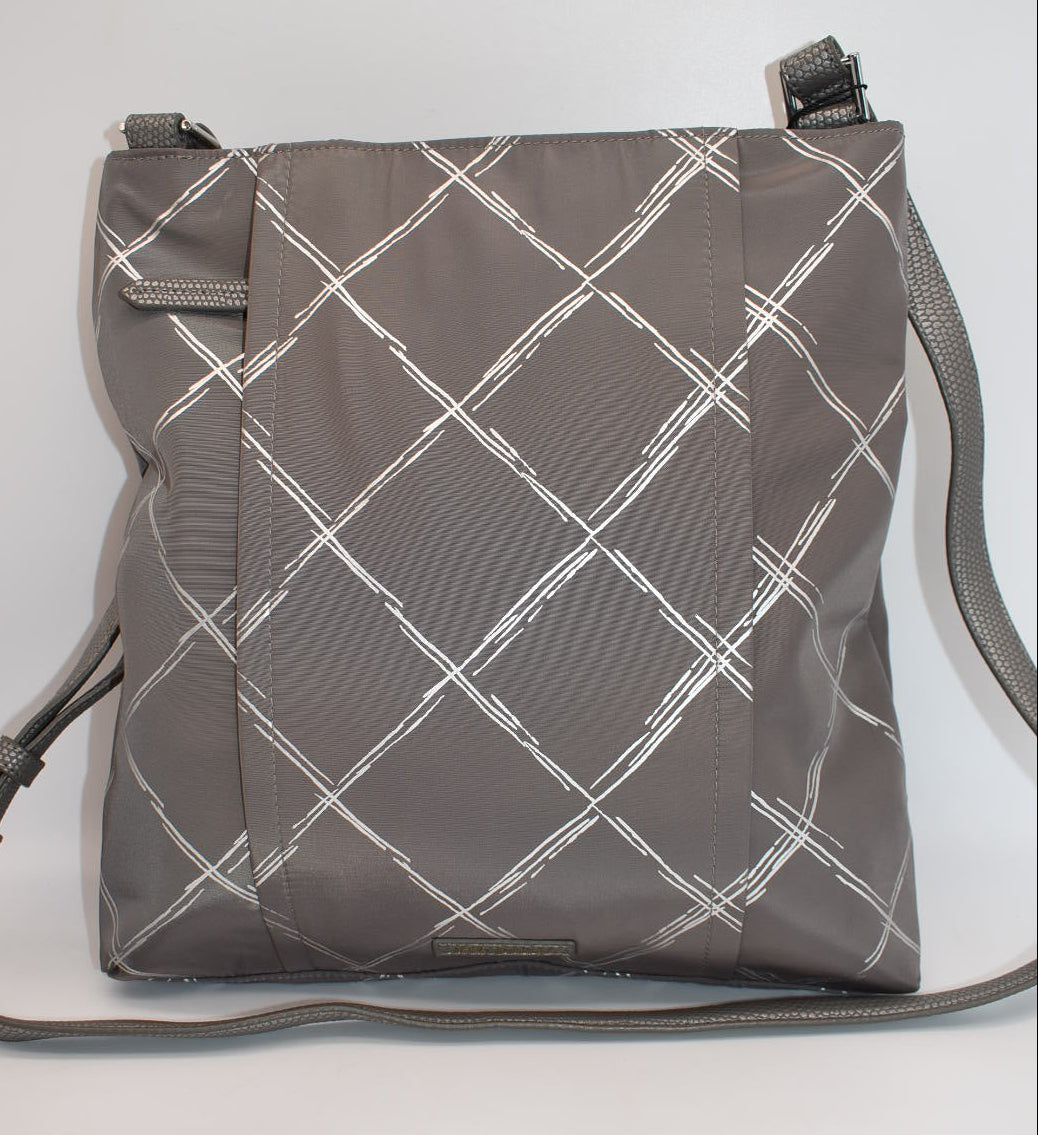 Vera Bradley Preppy Poly Crossbody Bag in Silver