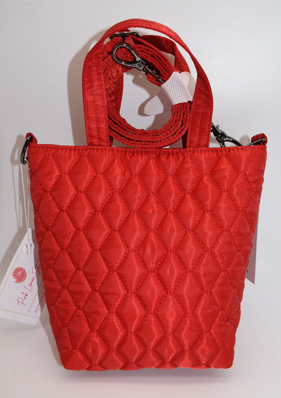 Lug Tip Toe Crossbody Bag in Poppy Red