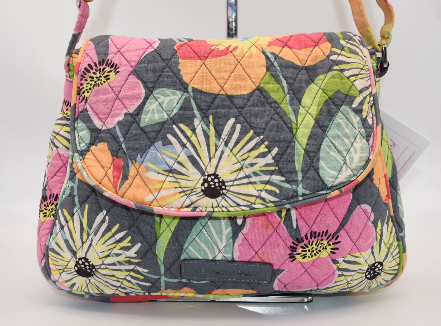 Vera Bradley Convertible Flap Shoulder Bag in "Jazzy Blooms" Pattern
