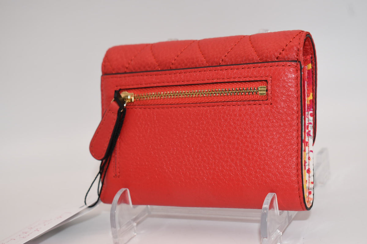 Vera Bradley Riley Leather Compact Wallet in "Canyon Sunset"
