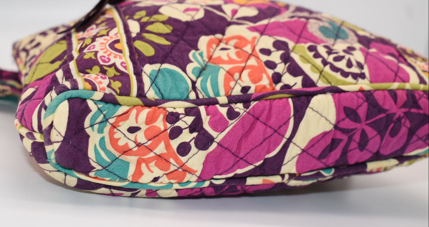 Vera Bradley Hipster Crossbody Bag in "Plum Crazy" Pattern