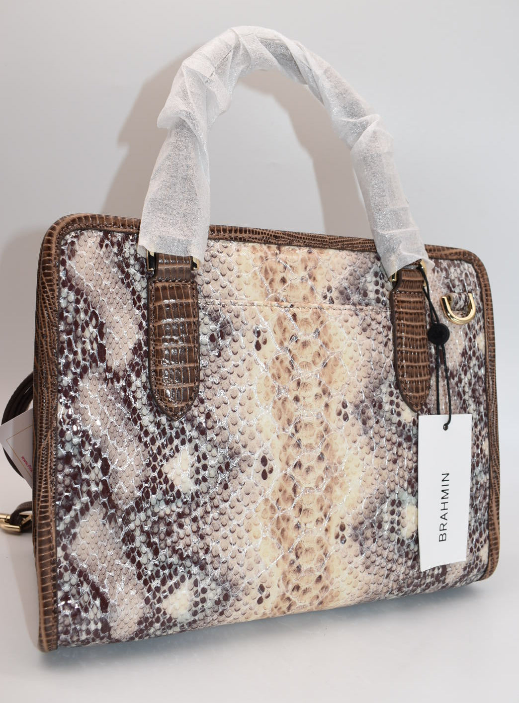 Brahmin Cami Satchel Bag in Multi Eirwen