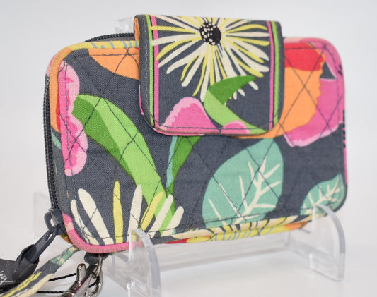 Vera Bradley Smartphone Wristlet in "Jazzy Blooms" Pattern