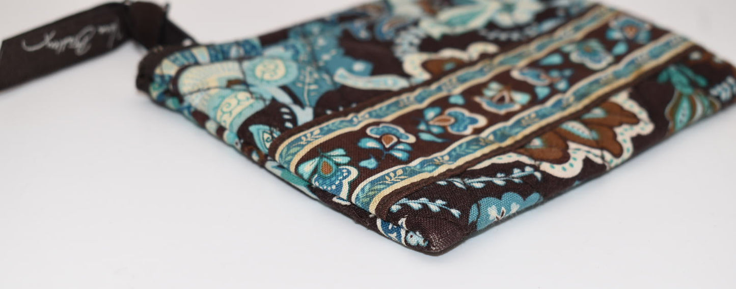 Vera Bradley Zip Coin Wallet in "Java Blue" Pattern
