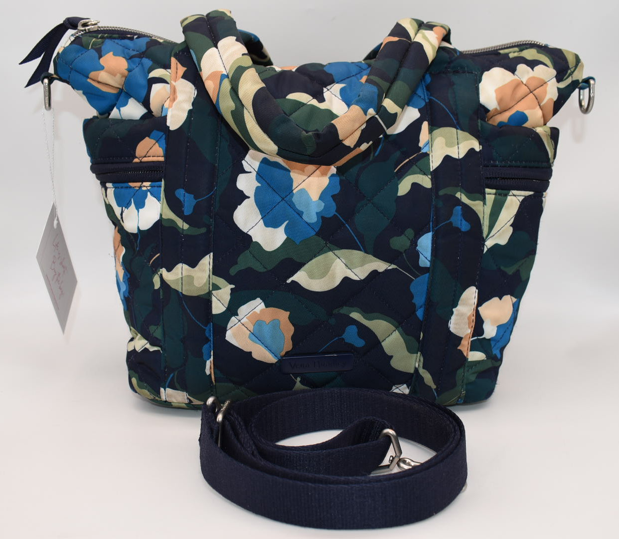 Vera Bradley Multi-Strap Tote Bag in "Immersed Blooms" Pattern