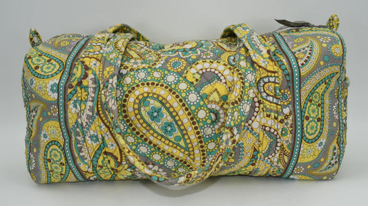 Vera Bradley Medium Duffel Bag in "Lemon Parfait" Pattern