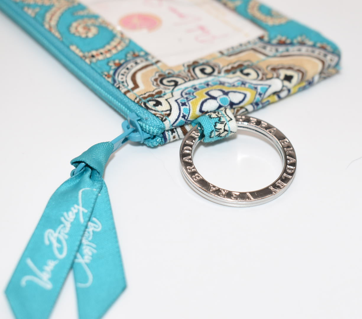 Vera Bradley Zip ID Case in "Totally Turq" Pattern