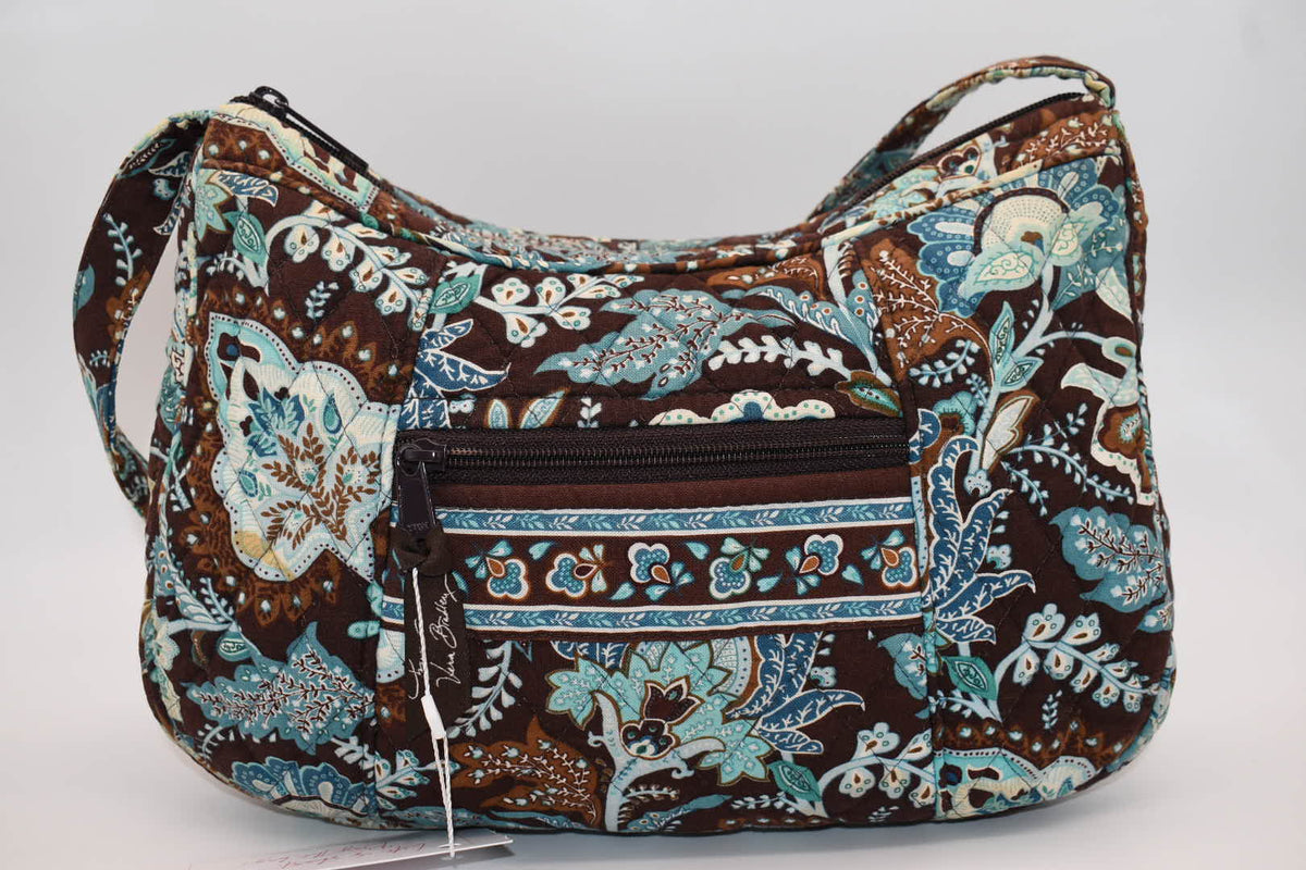 Vera Bradley Hobo Shoulder Bag in "Java Blue" Pattern