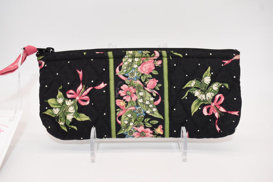 Vera Bradley Brush & Pencil Cosmetic Zip Pouch in "New Hope" Pattern