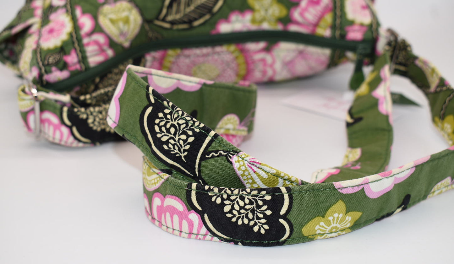 Vera Bradley On-the-Go Crossbody Bag in "Olivia Pink" Pattern