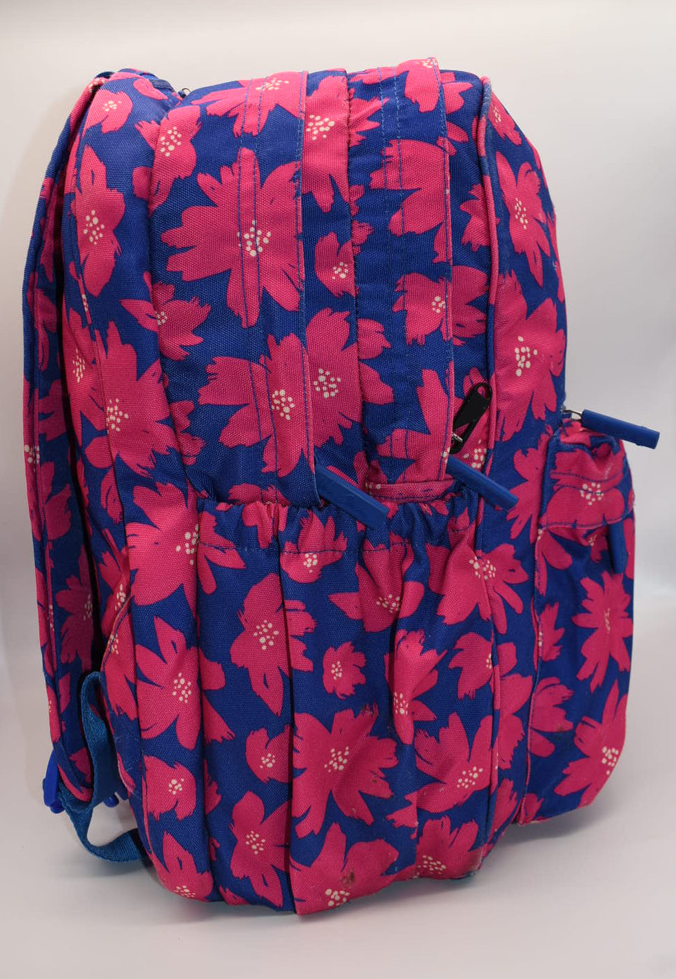 Vera Bradley XL Lighten Up Campus Backpack in "Art Poppies" Pattern