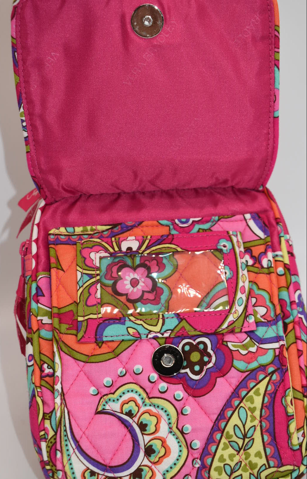 Vera Bradley Mini Hipster Crossbody Bag in "Pink Swirls" Pattern