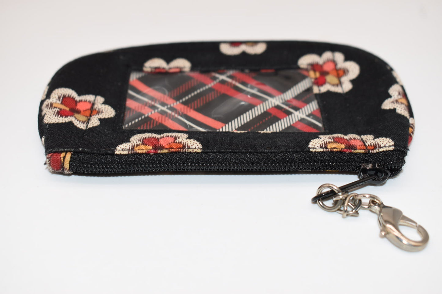 Vera Bradley Clip Zip ID Case in "Pirouette" Pattern
