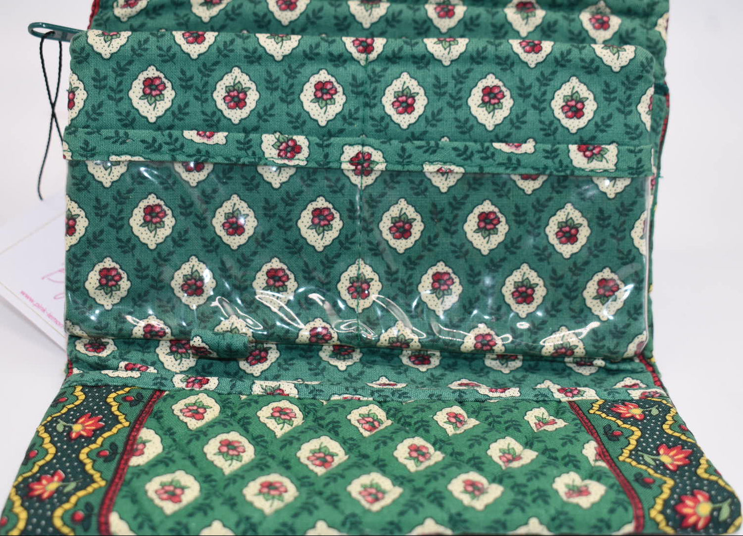 Vera Bradley Quilted Cotton Wallet in "Greenfield" Pattern