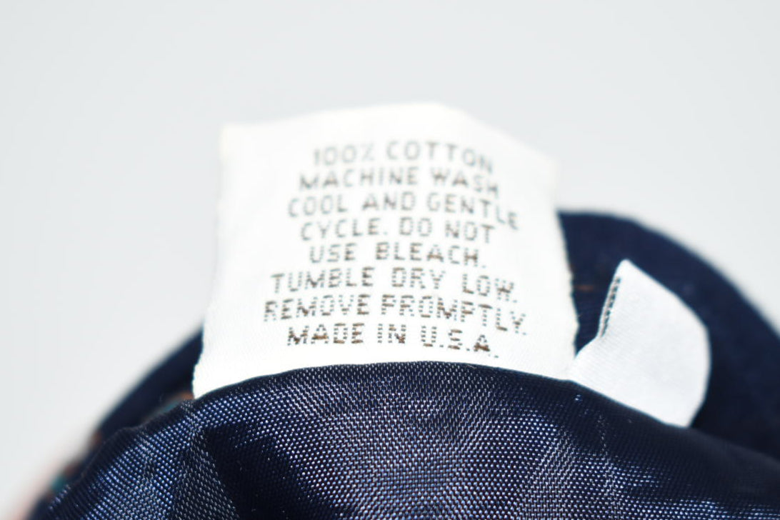 Vintage Vera Bradley Quilted Large Jacket in "Navy -1991" Pattern