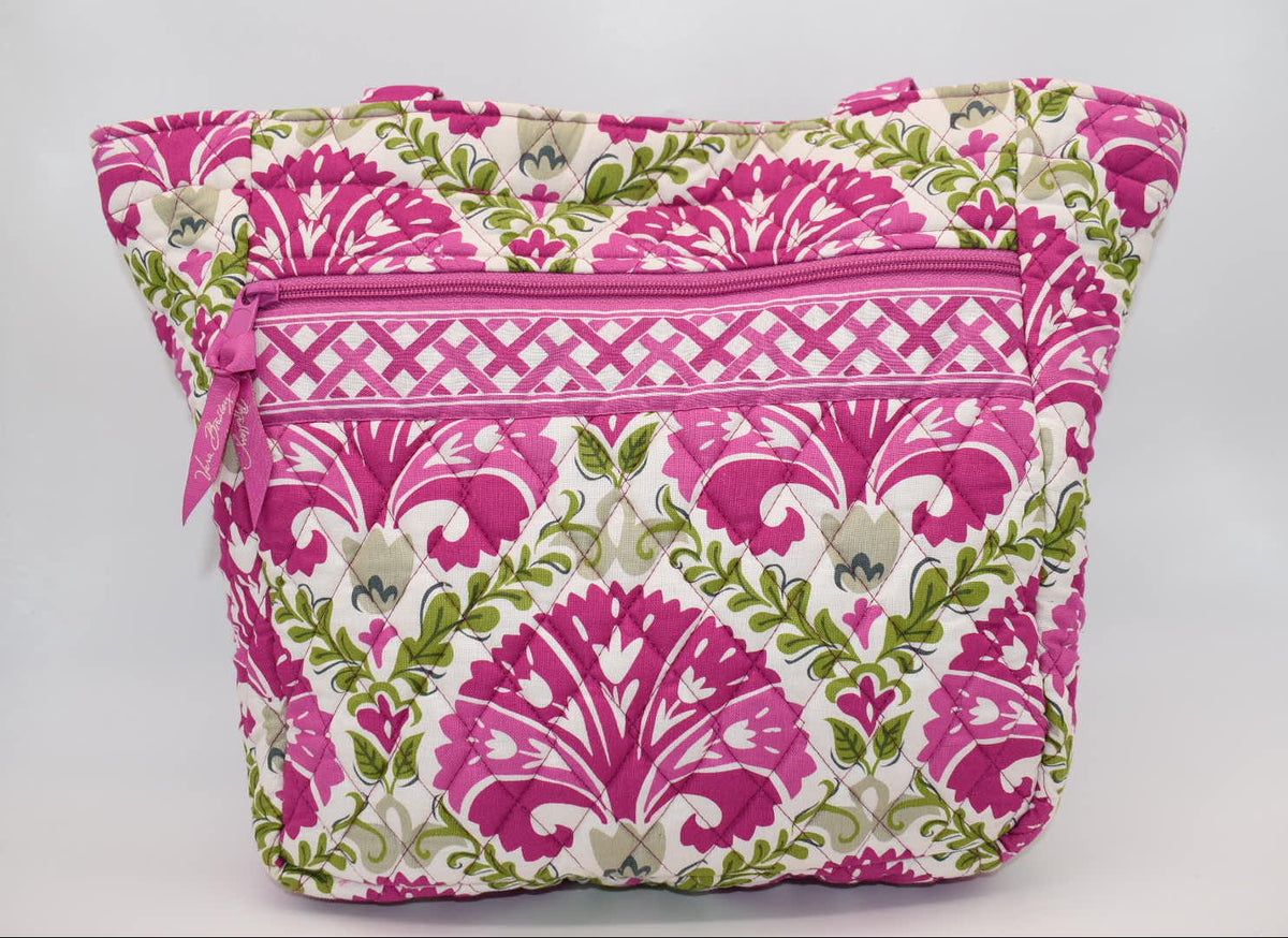 Vera Bradley Quilted Cotton Tote Bag in "Julep Tulip" Pattern
