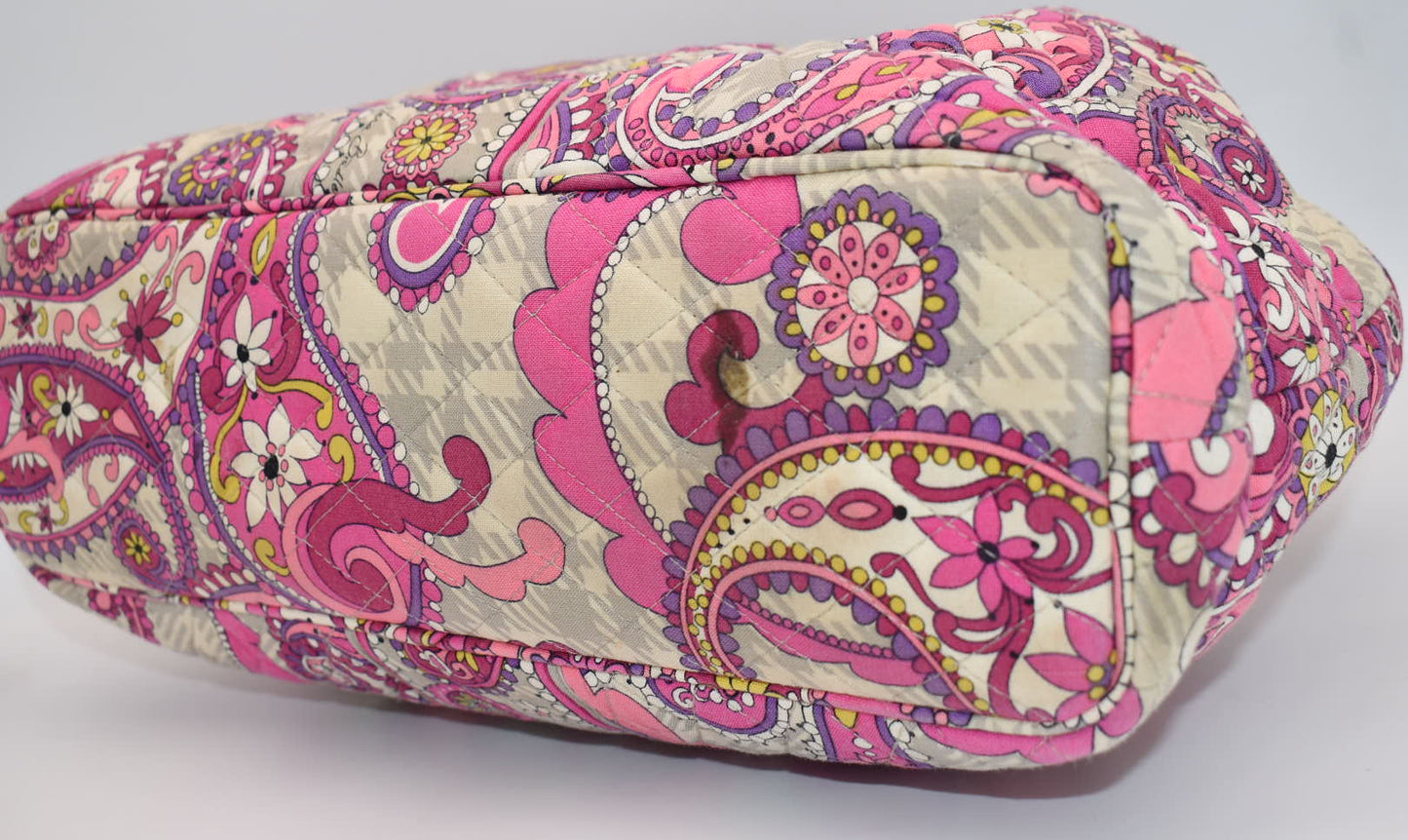Vera Bradley Abby Tote Bag in "Paisley Meets Plaid" Pattern