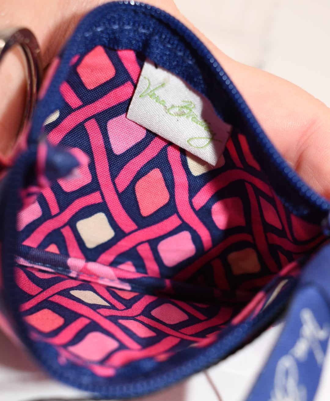 Vera Bradley Zip ID Case in "Katalina Pink" Pattern