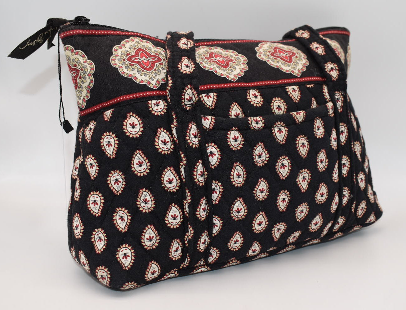 Vera Bradley Little Betsy Shoulder Bag in "Classic Black" Pattern