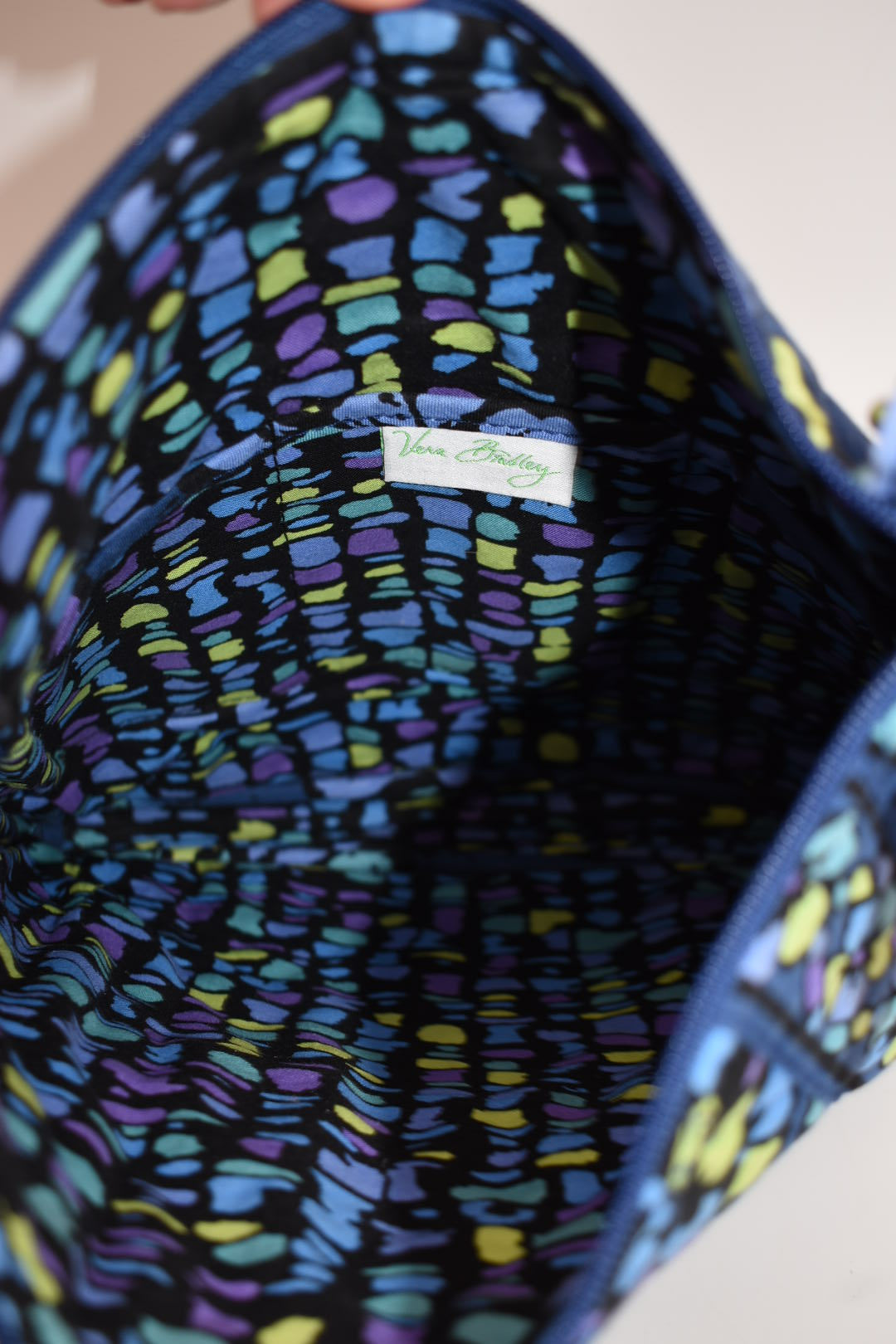 Vera Bradley Hipster Crossbody Bag "Indigo Pop" Pattern
