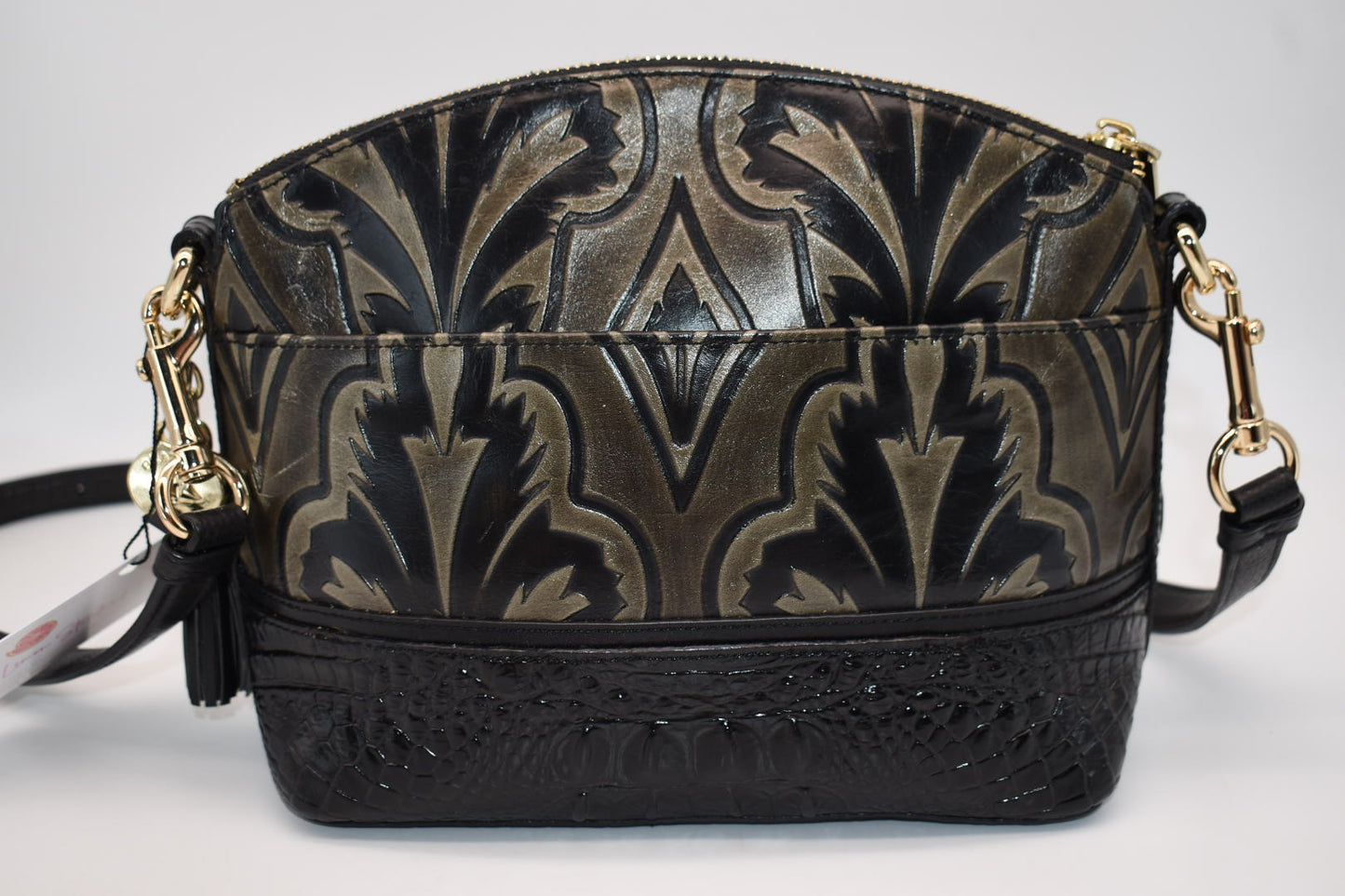 Brahmin Mini Duxbury Crossbody Bag in Mirage Taupe