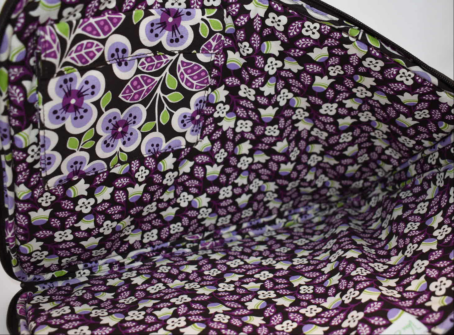 Vera Bradley 17" Laptop Sleeve in "Plum Petals" Pattern