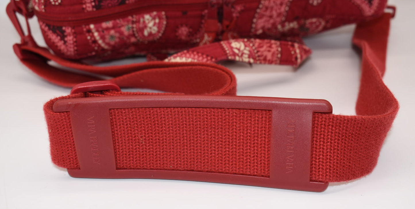 Vera Bradley Laptop/Commuter Bag in "Mesa Red" Pattern
