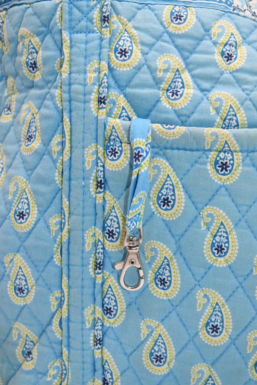 Vera Bradley Large Vera Tote Bag in "Bermuda Blue" Pattern