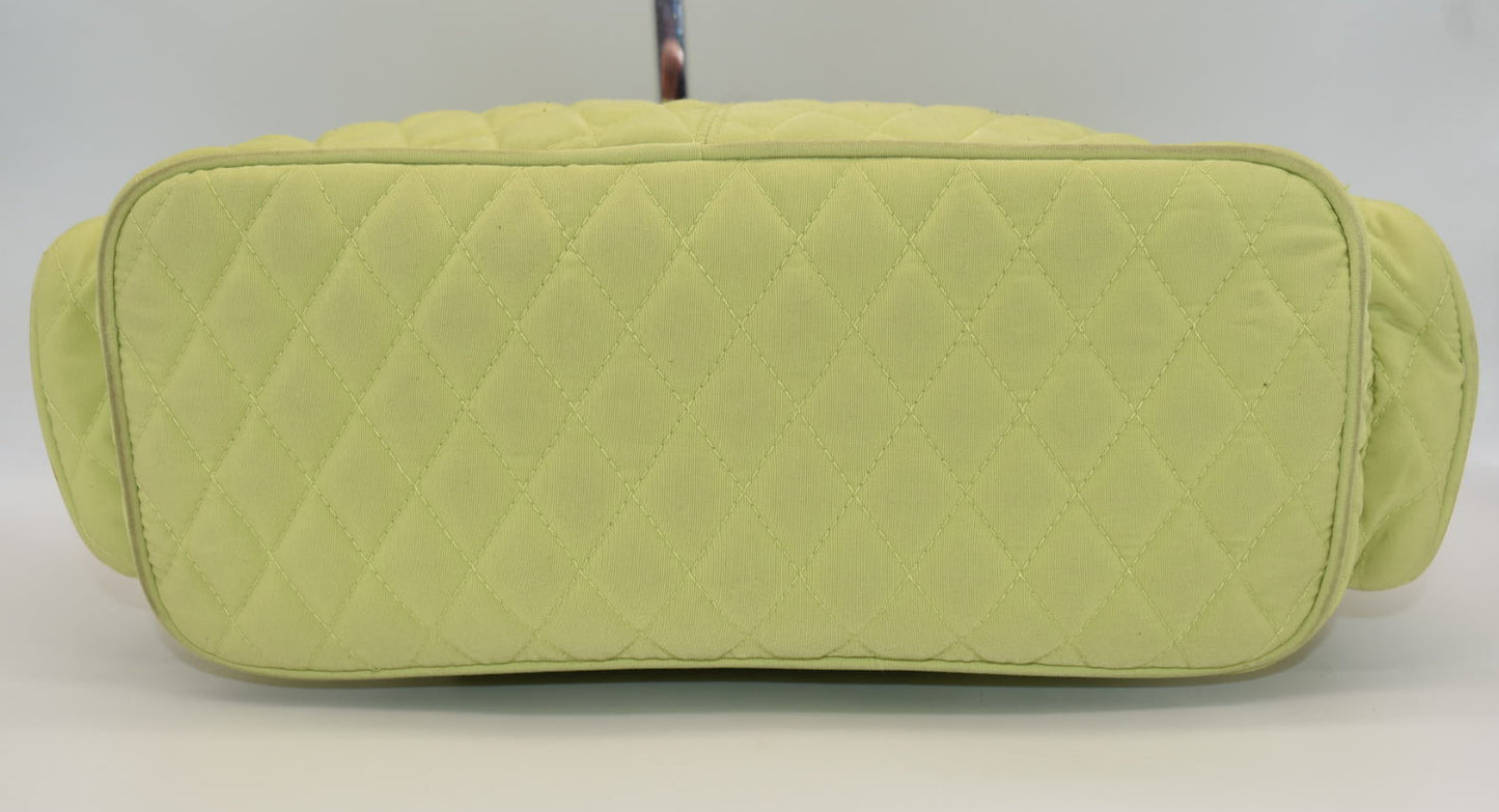 Vera Bradley Microfiber Shoulder Bag in "Key Lime"