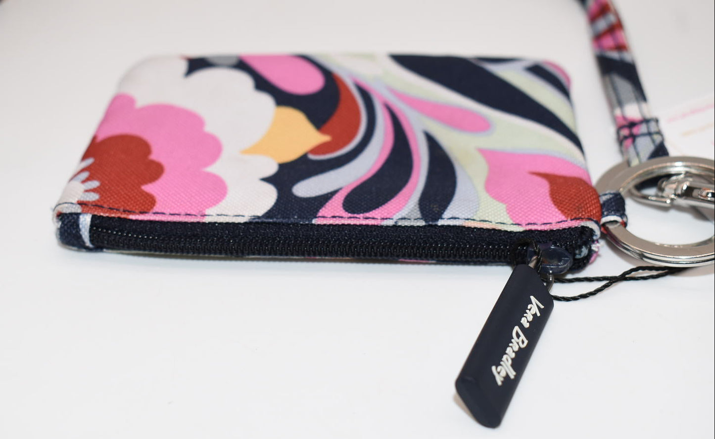Vera Bradley Lighten Up Zip ID Case & Lanyard in "Mod Paisley" Pattern