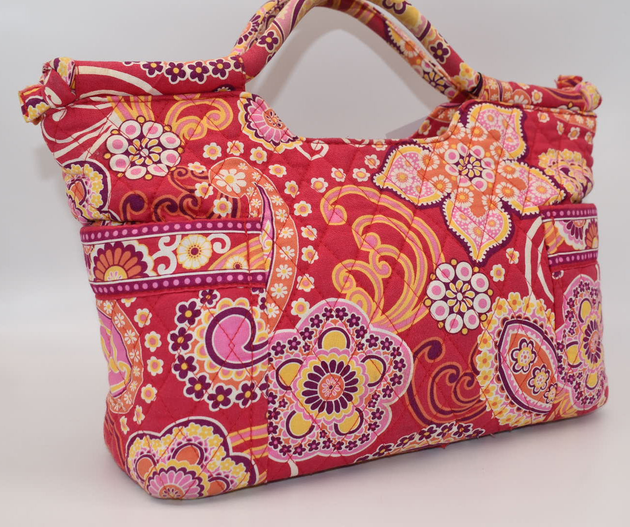 Vera Bradley Gabby Tote Bag in "Raspberry Fizz" Pattern