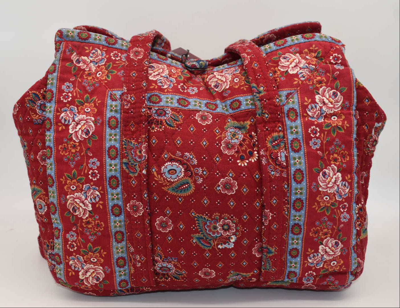 Vera Bradley Hoosier Shoulder Bag in "Provincial Red - 1986" Pattern