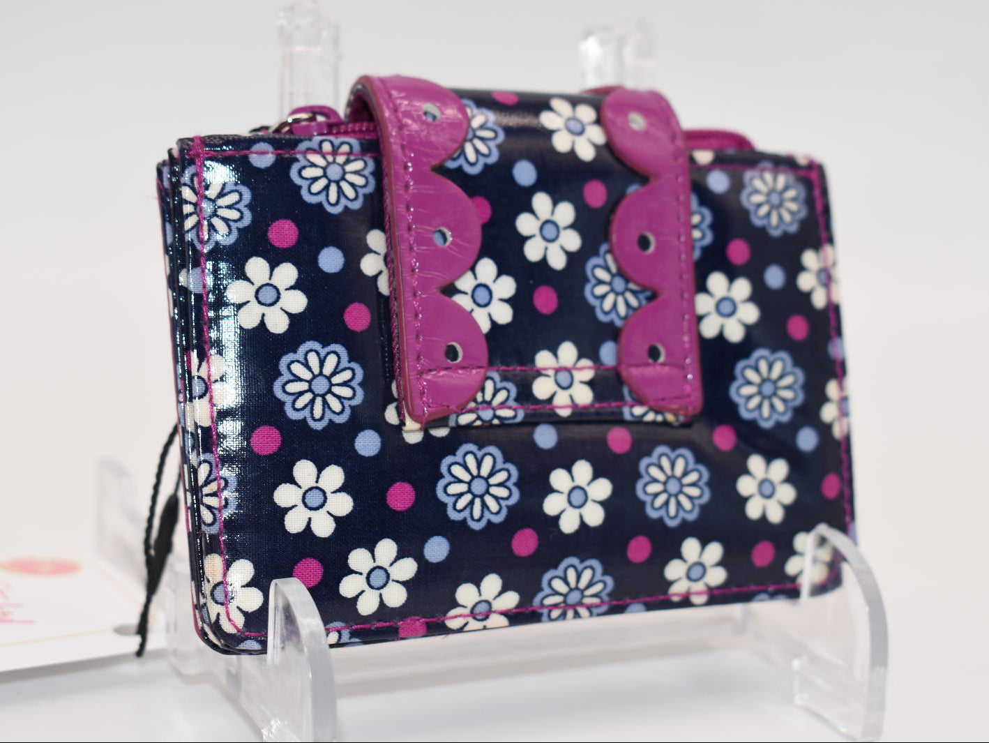 Vera Bradley Compact Frill Wallet in "Boysenberry" Pattern