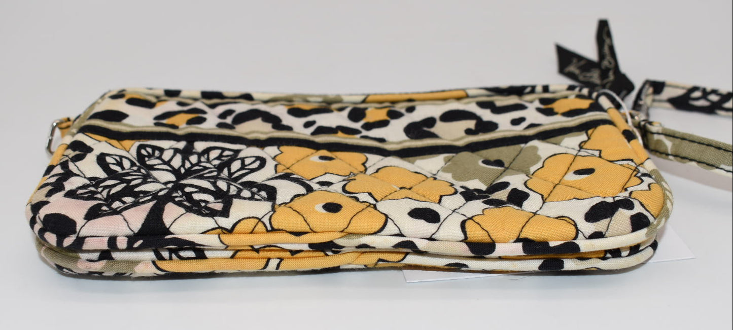Vera Bradley Quilted Cotton Wristlet/ Mini Bag in "Go Wild" Pattern