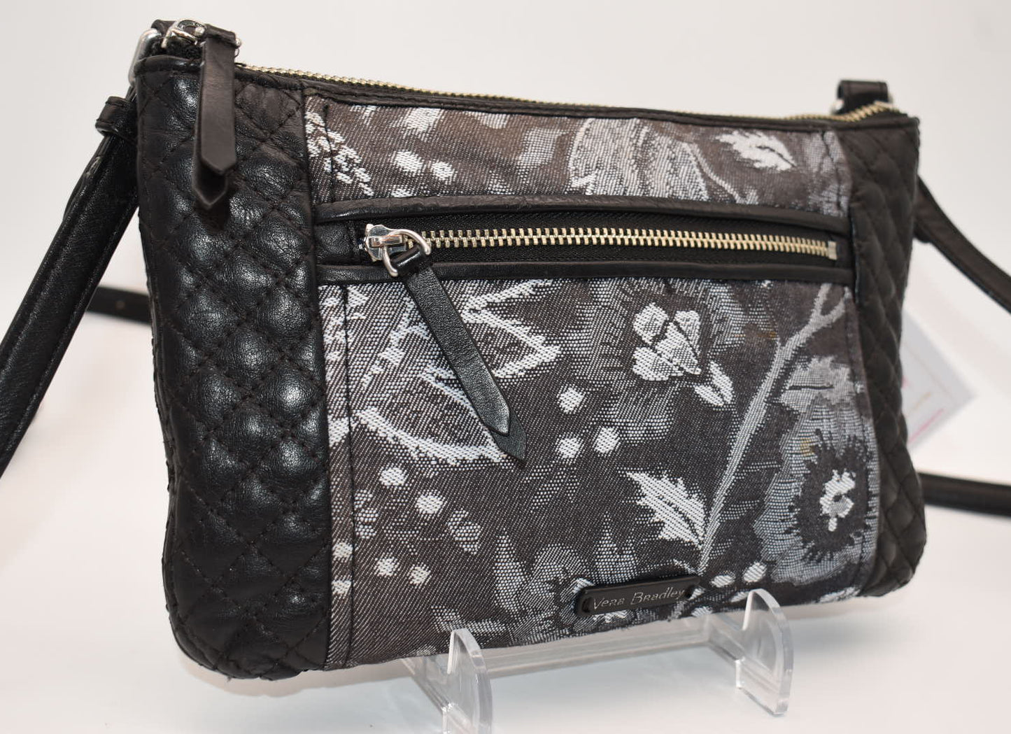 Vera Bradley Carryall Crossbody Bag in "Foxwood Navy" Pattern
