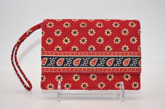Vera Bradley Wristlet / Wallet in "Americana Red -2003" Pattern