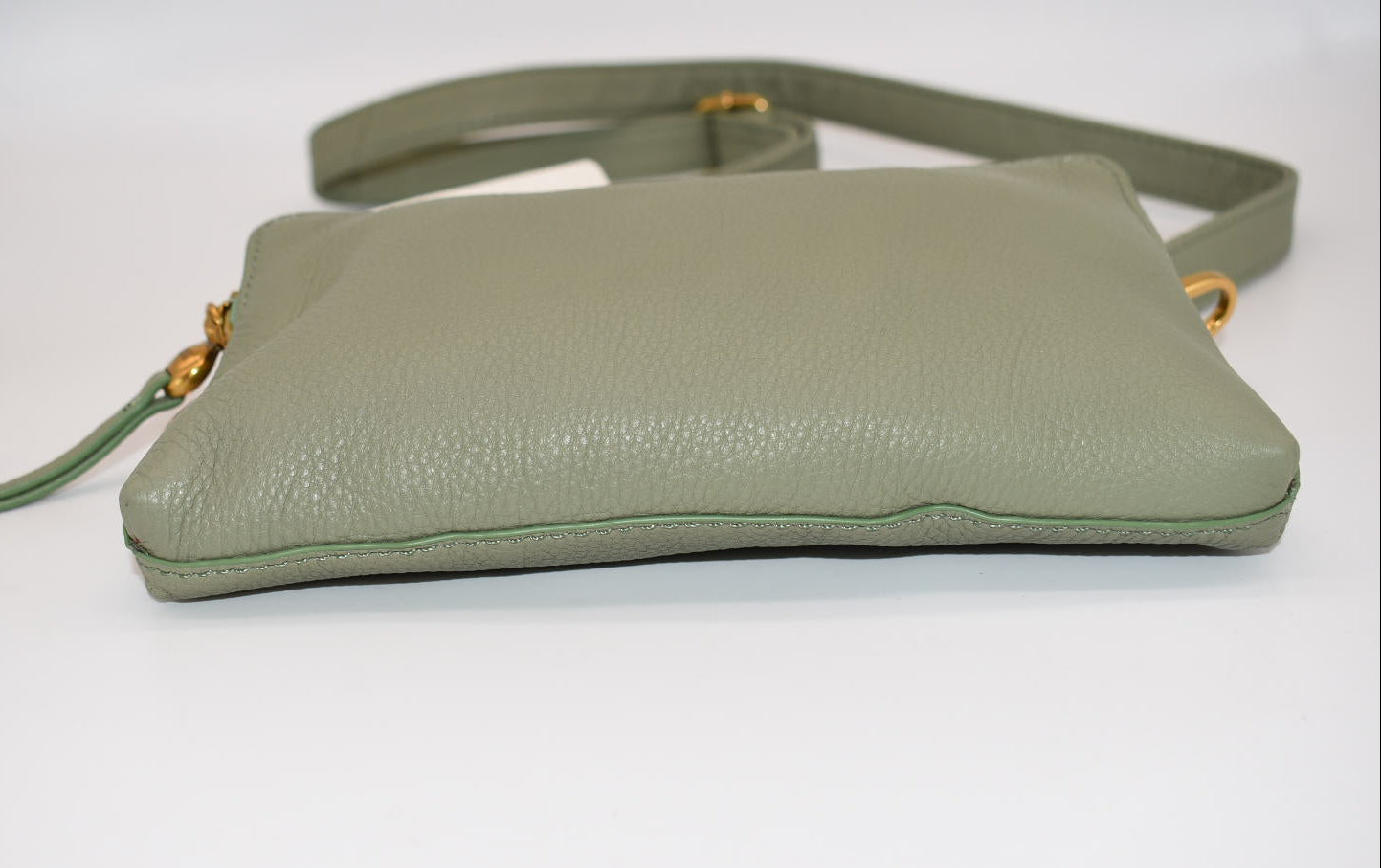 HOBO Fern Leather Slim Belt Bag in Watercress