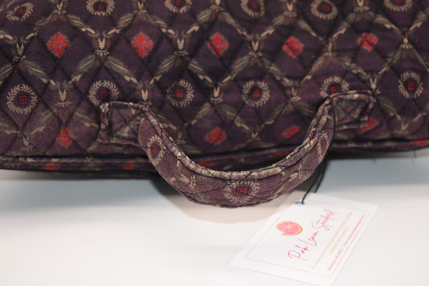 Vintage Vera Bradley Travel / Briefcase Bag in "Laurel - 1997" Pattern