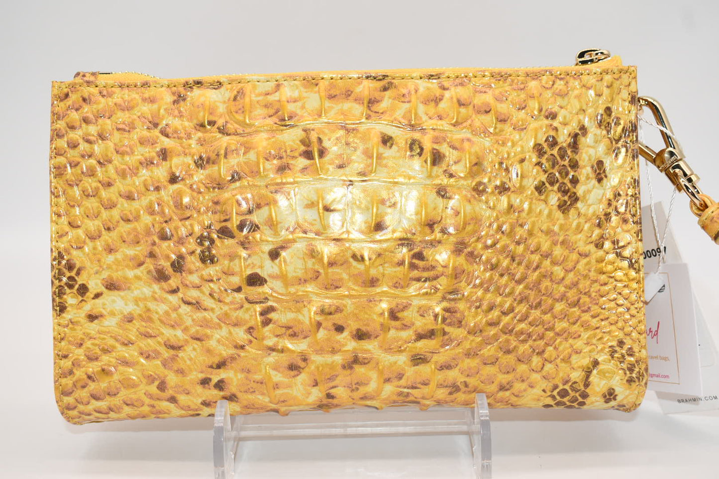 Brahmin Daisy Wristlet in Canary Ombre Melbourne