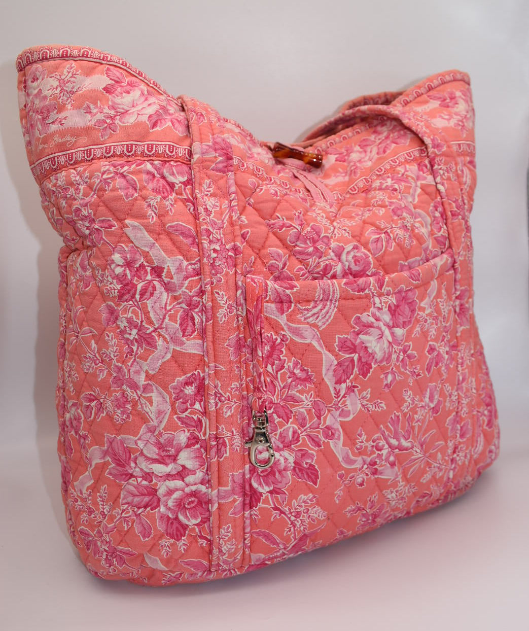 Vera Bradley Large Vera Tote Bag in "Hope Toile" Pattern