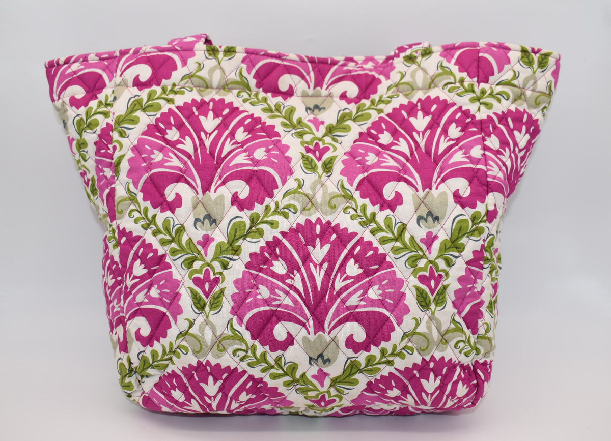 Vera Bradley Quilted Cotton Tote Bag in "Julep Tulip" Pattern