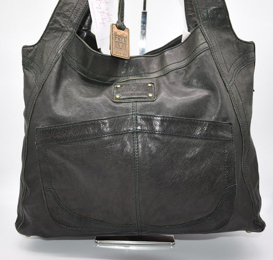 Frye Black Leather Alex Softy Slouch Shoulder Bag