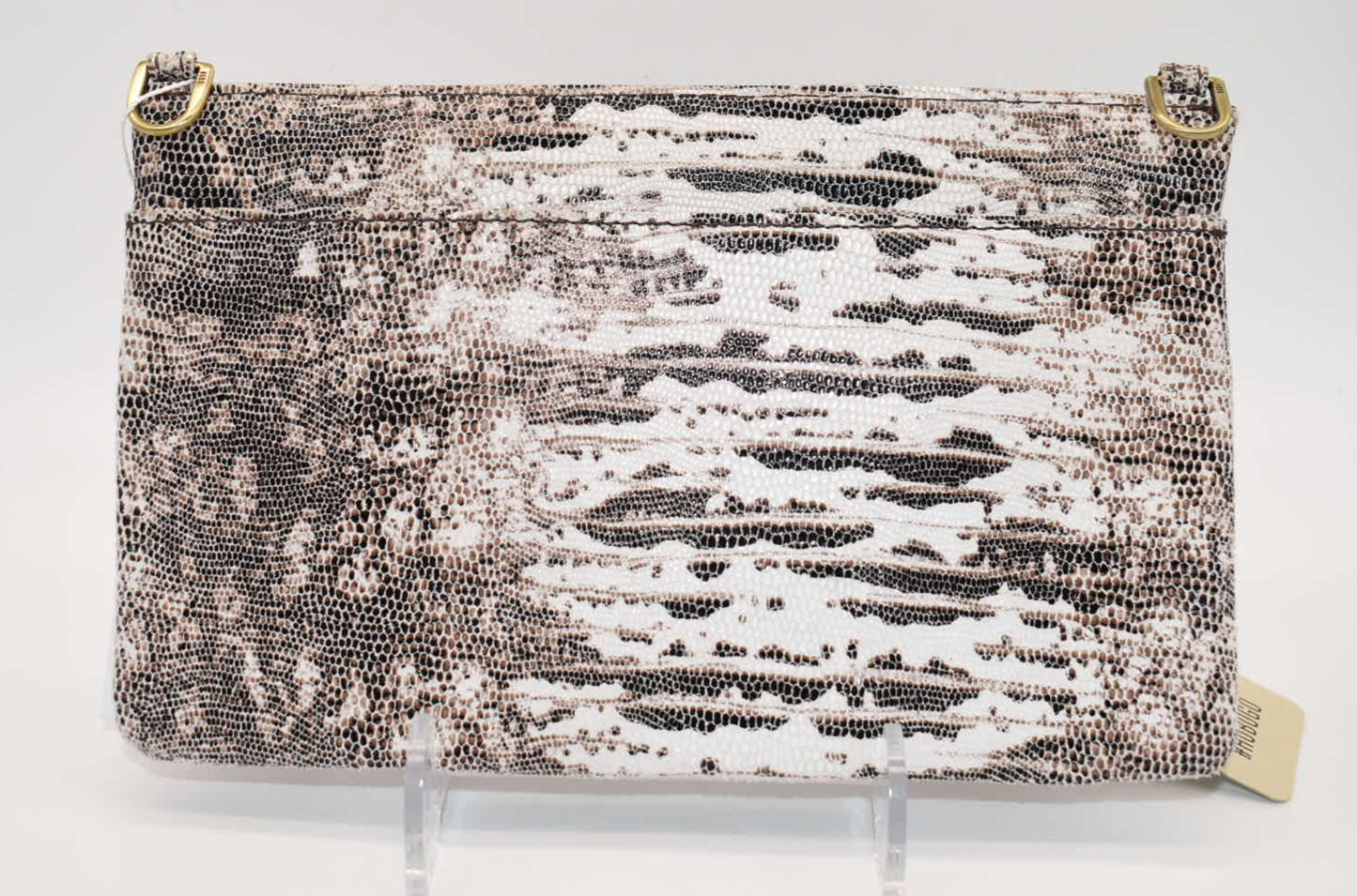 HOBO Intl GO Day Wristlet in Leather Lizard Print