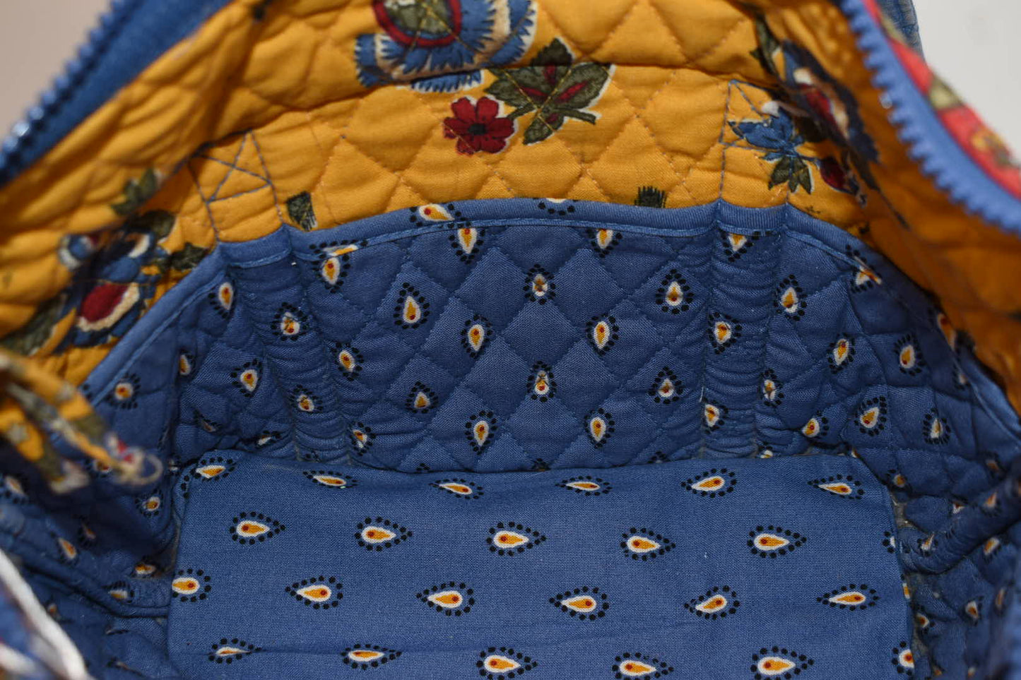 Vera Bradley Paddy Tote Bag in "French Blue Paisley" Pattern